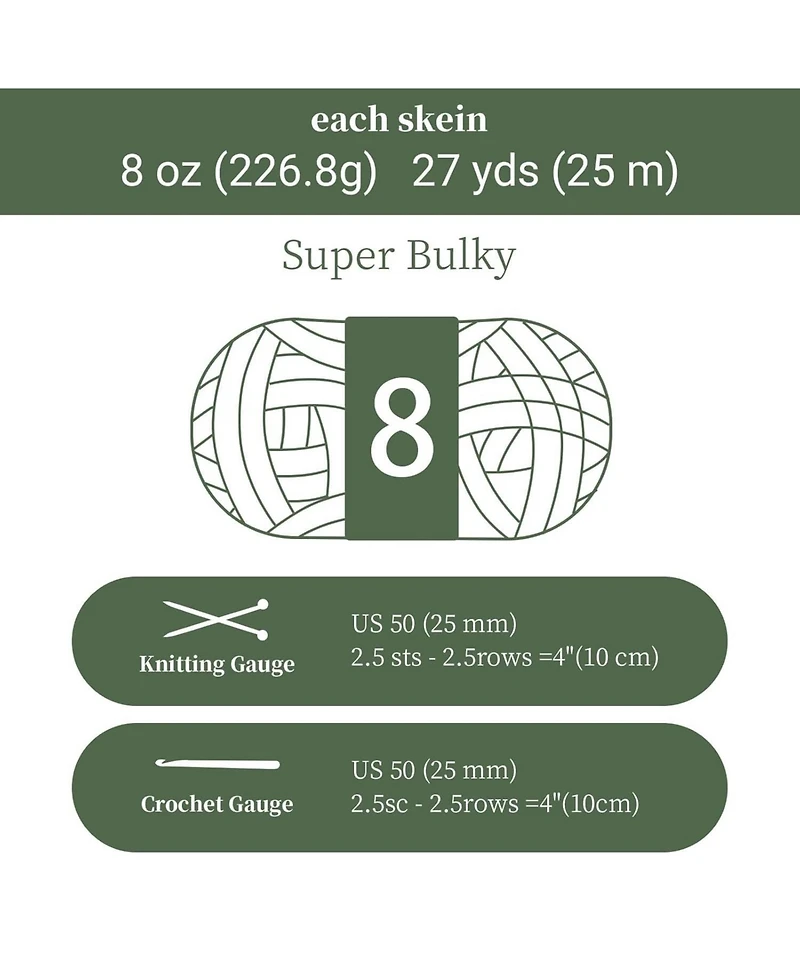 Gnuadz Chunky Yarn Hand Knitting No7 Thick Knitters Crafters