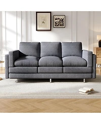 Streamdale Furniture Modern 3-seater Sofa 79.5" with Dual-layer Seat Cushions