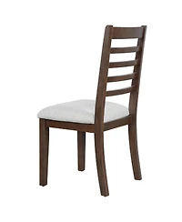 Streamdale Furniture Farmhouse Upholstered Dining Chairs Set.