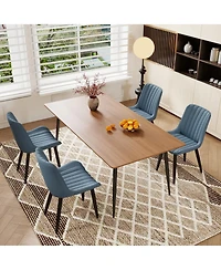 Streamdale Furniture Modern Pu Leather Dining Chairs (Set of 2)