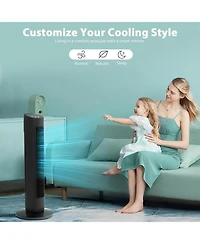 Antarctic Star Oscillating Tower Fan with Led Display, Remote and 15H Timer
