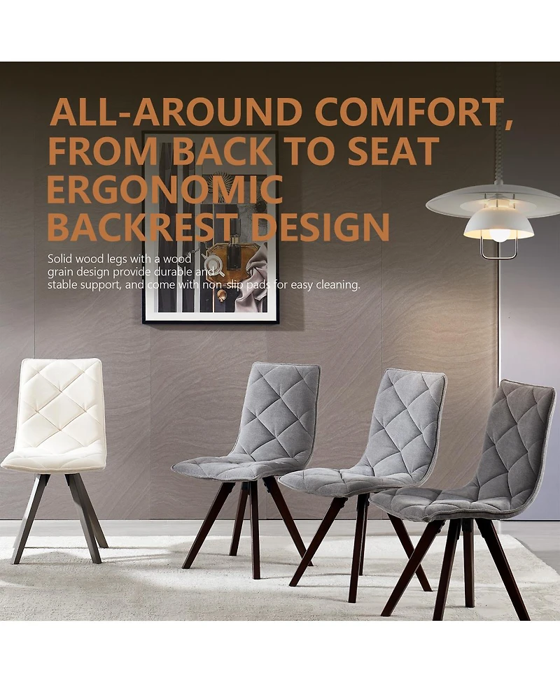 Streamdale Furniture Mid Century Modern Dining Chairs