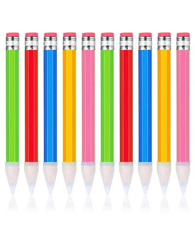 Gnuadz Wooden Pencil Prop Large Funny Cap Novelty 10 pieces