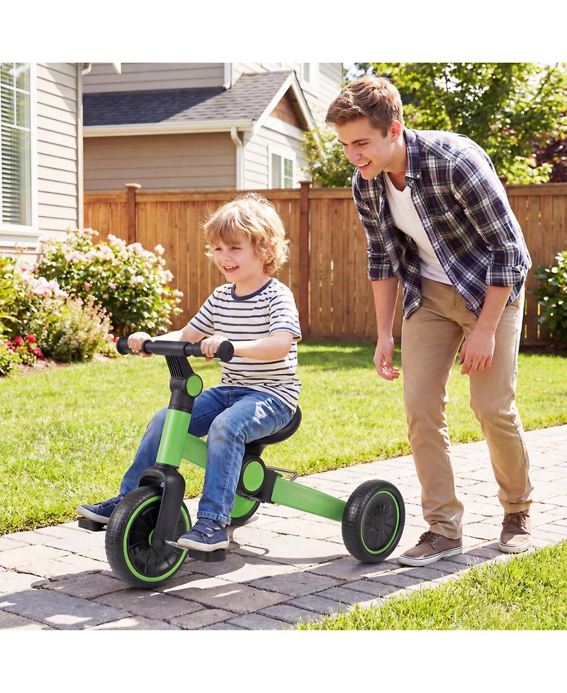 Slickblue Toddler 5-in-1 Balance Bike with Adjustable Seat and Removable Pedals