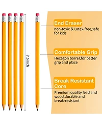 Gnuadz 2 Hb Pencils With Eraser Unsharpened Bulk 800 Pieces