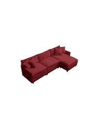 Streamdale Furniture L-Shaped Modular Chenille Sofa - Versatile Comfort and Style