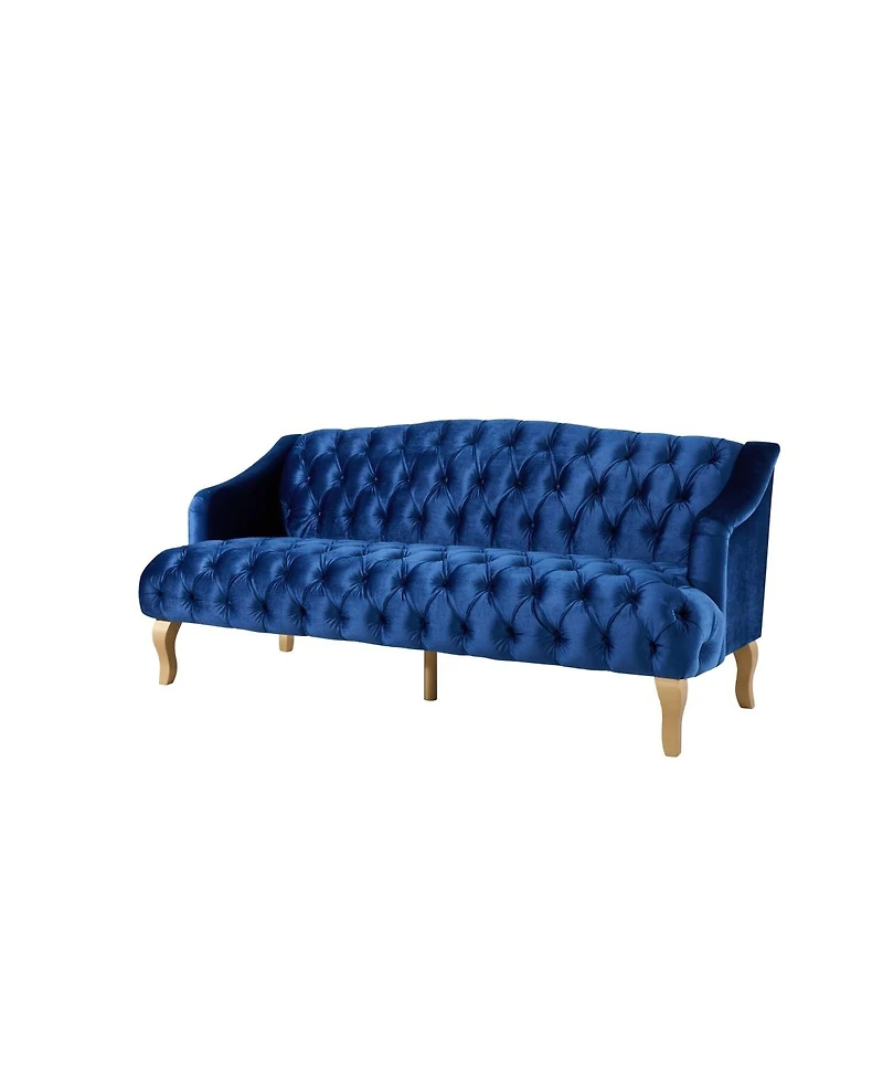 Streamdale Furniture Comfy 3-Seat Sofa with Curved Wooden Legs, Perfect for Living Room and Study