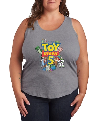 Hybrid Apparel Plus Toy Story 5 Logo Racerback Sleeveless Tank Top