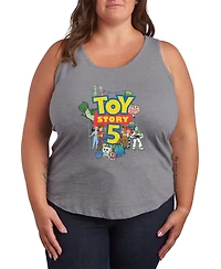 Hybrid Apparel Plus Toy Story 5 Logo Racerback Sleeveless Tank Top