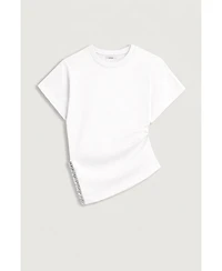 Nocturne Women's Embellished Asymmetric T-Shirt