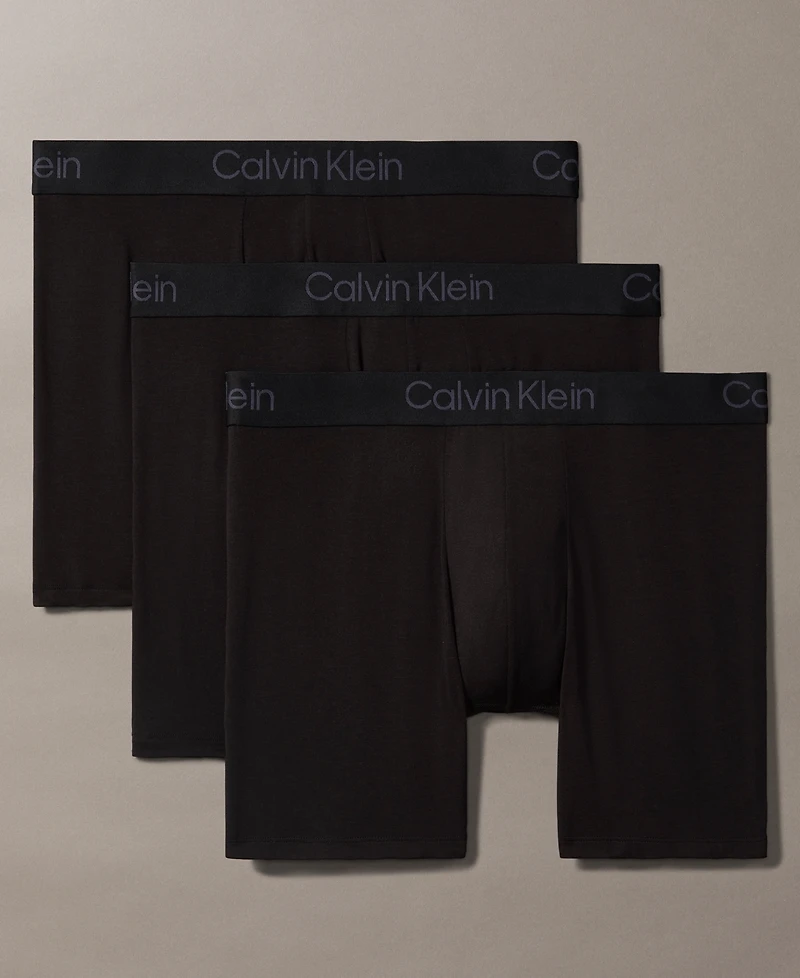 Calvin Klein Men's Ultra Soft Modal Boxer Briefs, 3-Pack