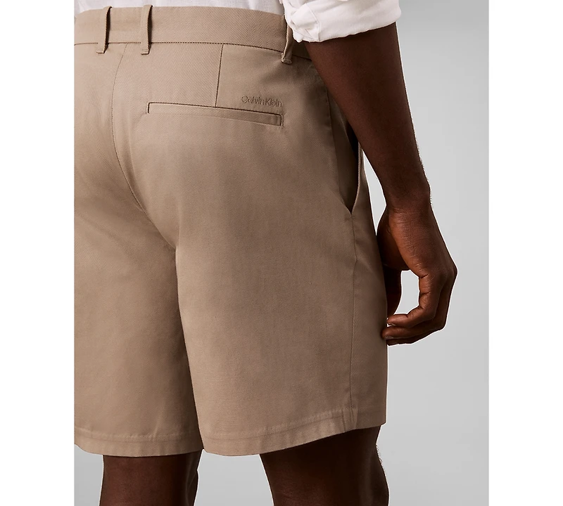 Calvin Klein Men's Straight-Fit Linen Shorts