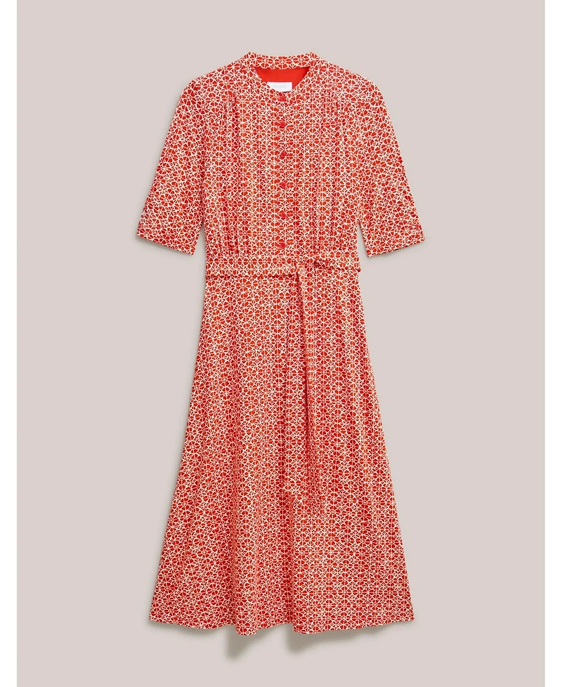 Hobbs London Women's Cathy 3/4 Sleeve Jersey Midi Dress