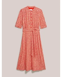 Hobbs London Women's Cathy 3/4 Sleeve Jersey Midi Dress