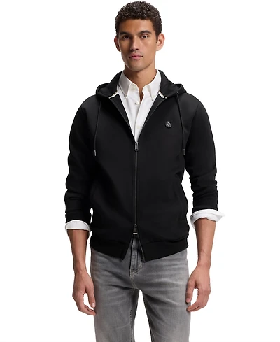 Boss by Hugo Men's Cotton-Blend Zip-Up Regular-Fit Hoodie