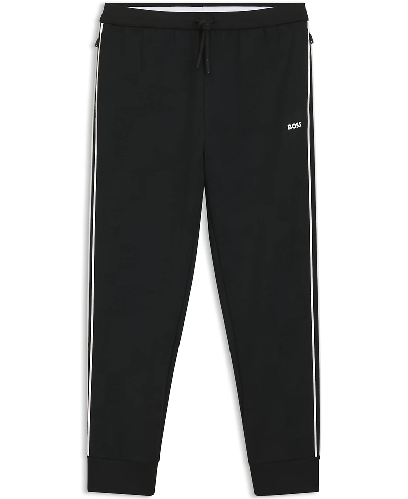 Boss by Hugo Men's Triangle-Jacquard Tracksuit Bottoms Pants