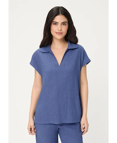Olsen Women's Soft Crinkle Blouse
