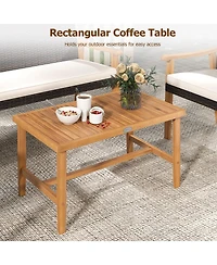 Slickblue Patio Furniture Set 4 Piece Rattan Chairs with Cushions