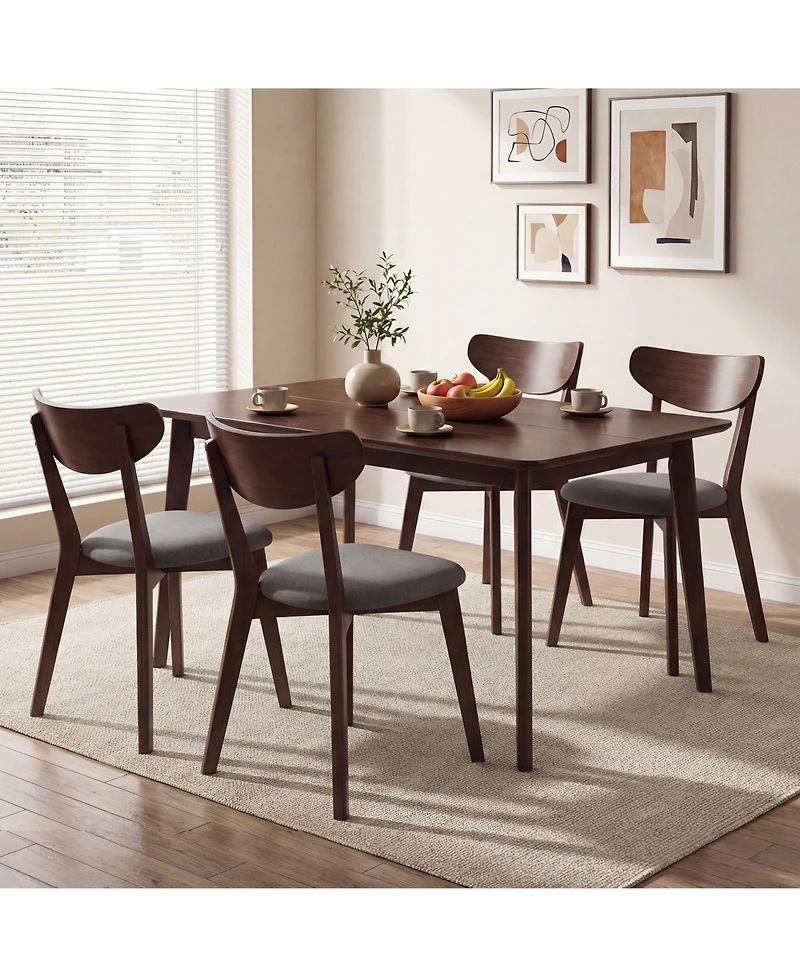 Slickblue Kitchen Dining Table Rectangular for 4 to 6 People