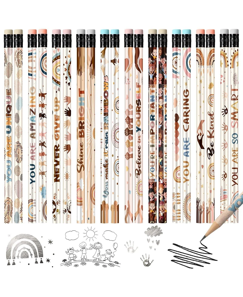 Gnuadz Inspirational Pencils Bulk Motivational School Stationery Gifts