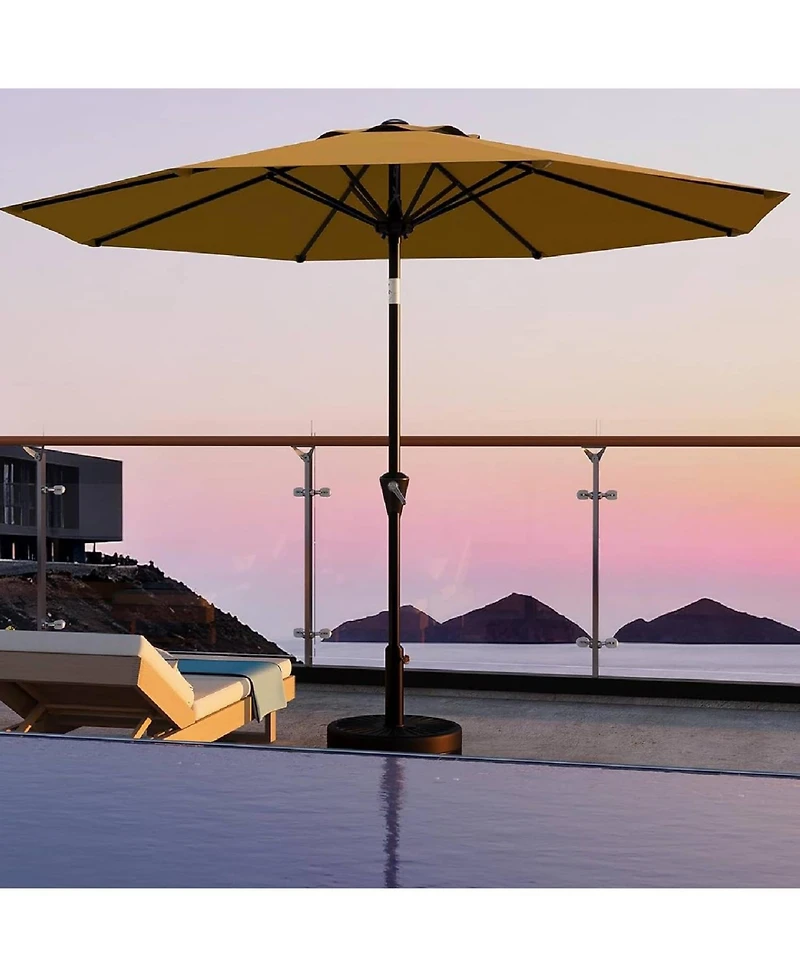 gaomon Patio Umbrella with Smooth Crank Lift Uv Protection Waterproof for Pool, Deck, Yard, Garden (No Base)