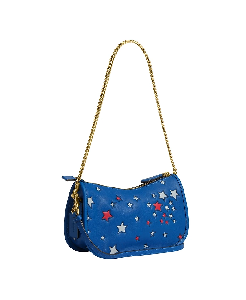 Coach Americana Printed Waverly Small Shoulder Handbag