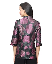 Alex Evenings Women's Printed Jacquard Twinset