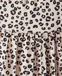 First Impressions Baby Girls' 0M-24M Short-Sleeve Leopard-Print Cotton Dress, Macy's Exclusive