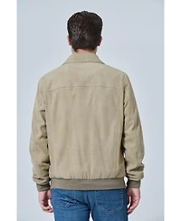 Furniq Uk Men's Men s Suede Bomber Jacket, Created for Macy