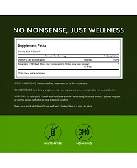 Swanson Vitamin C 500 Herbal Supplement for Skin, Heart and Immune Support quality Formula for Defense and Wellness 250 Capsules, 500 Milligram Each