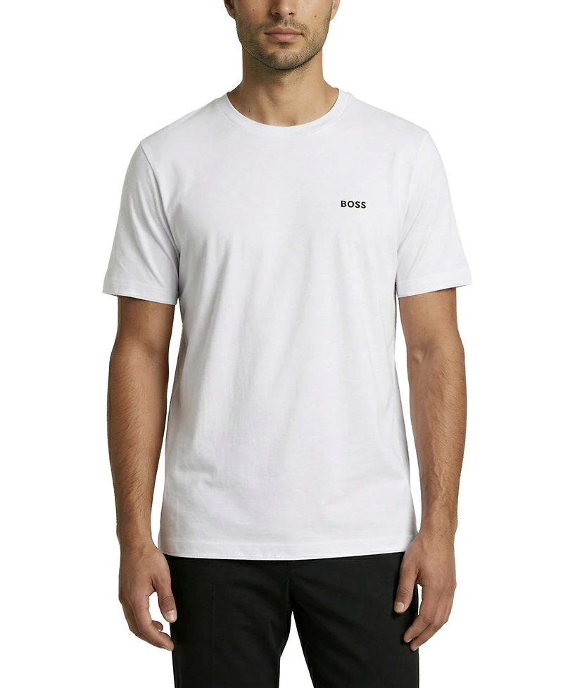 Boss by Hugo Men's Contrast Logo Regular-Fit T-Shirt