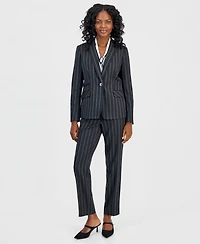 Kasper Women's Notch-Lapel Pinstripe Jacket