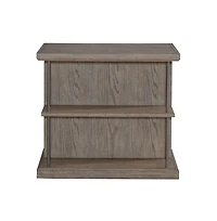 Liberty Furniture Industries, Inc. City Scape Metal Accent Oak Wood End Table for Living Room