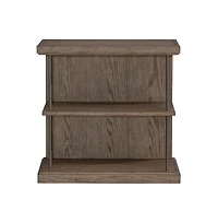 Liberty Furniture Industries, Inc. City Scape Metal Accent Oak Wood Chair Side Table for Living Room