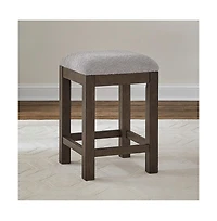 Liberty Furniture Industries, Inc. Cascade Falls Living Room Upholstered Console Stool - Satin Espresso