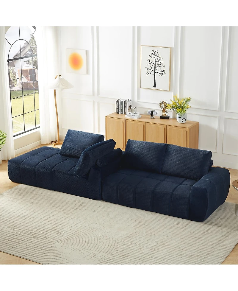Streamdale Furniture Modern Tufted Segmented Sofa with Pocket Spring Support - No Assembly