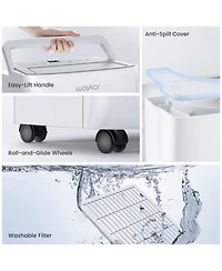 Waykar 80 Pint Energy Star Dehumidifier for Rooms Basement Space up to 5000 Square feet