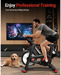 Harison Semi-Commercial Exercise Bike, 380 lbs Capacity, Magnetic with Bluetooth (Hrm-X11)