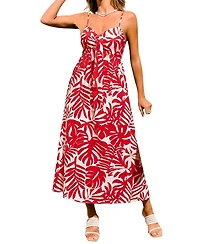 Cupshe Women's Bubbly Tropical Maxi Beach Dress