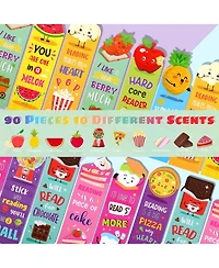 Gnuadz Scratch Sniff Scented Bookmarks Fruit Food Theme Sayings Gifts Reading Lovers