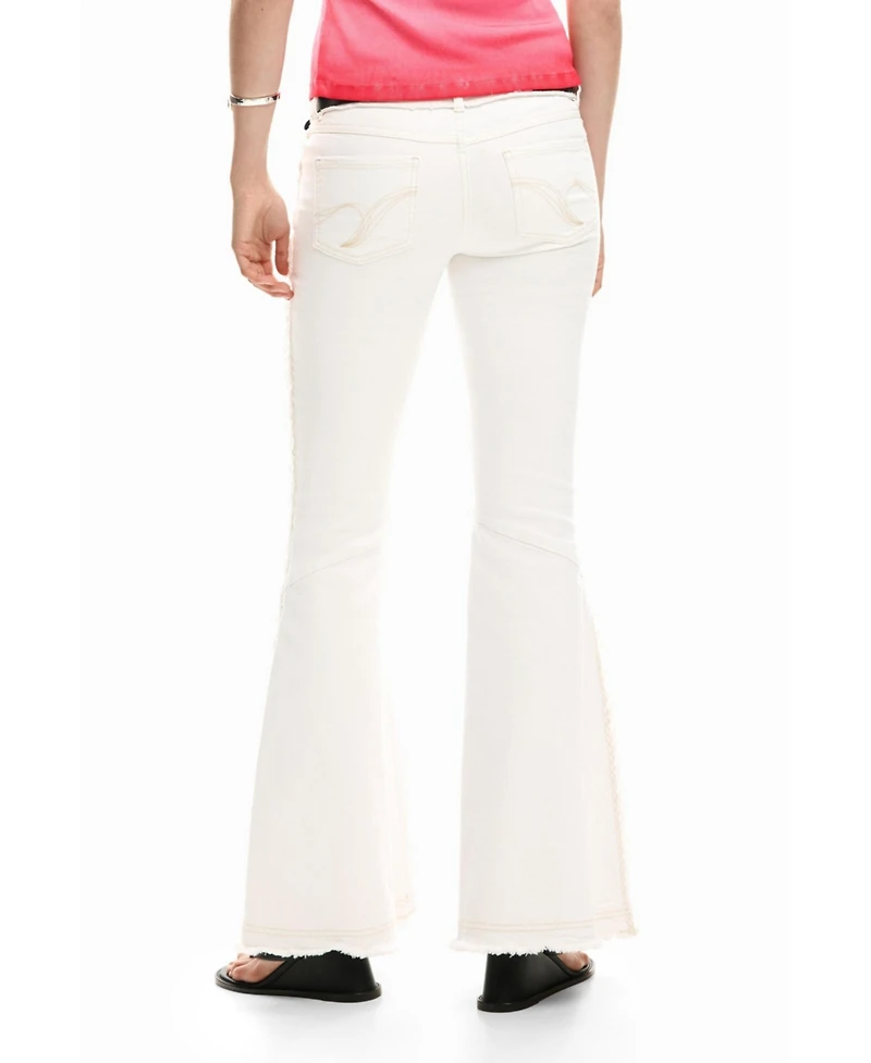 Desigual Women's Frayed flare jeans