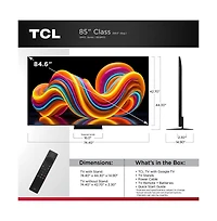 Tcl 85" QM7L Series 4K Mini Led Smart Google Tv Dolby Vision Hdr Gaming - 85QM7L