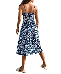 Cupshe Women's Sandy Getaway Tropical Midi Beach Dress