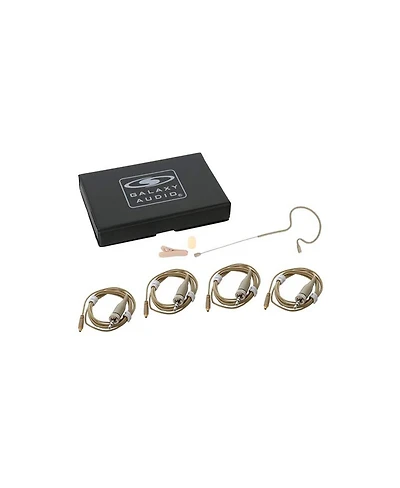 Galaxy Audio ESM4 Single-Ear Omnidirectional Headset Microphone with 4x Sennheiser Connector Cables
