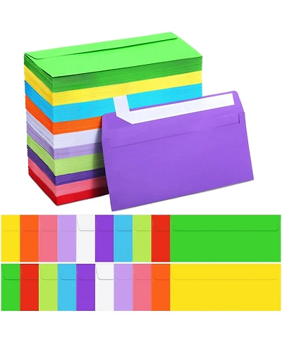 Gnuadz Colored Envelopes Business Adhesive Security Letter Mailing Office Check Invoices