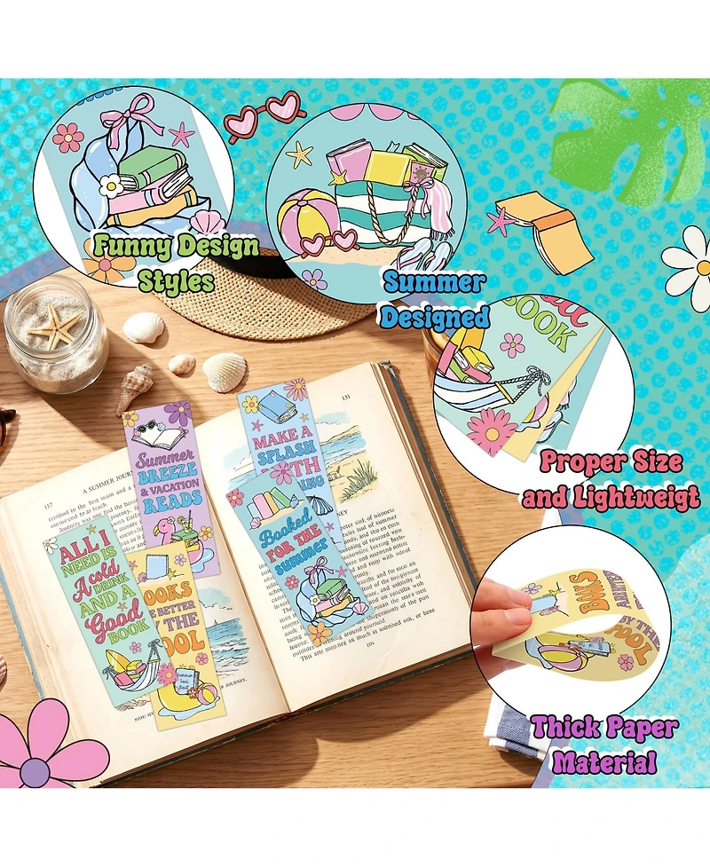 Gnuadz Summer Reading Bookmarks Vacation Breeze Page Markers