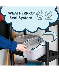 Iris Usa WeatherPro Photo Storage Organization Container with 7 Inner 4 Inch x 6 Inch Cases, Two Pack