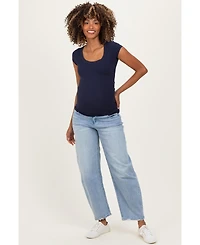 Pinkblush Maternity Distressed Barrel Leg Jeans