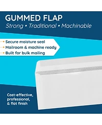 Gnuadz Gummed Double Window Security Check Envelopes