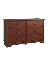 gaomon 6 Drawer Dresser For Bedroom, 47" Wide Double Chest of Drawers, Living Room, Hallway, Entryway